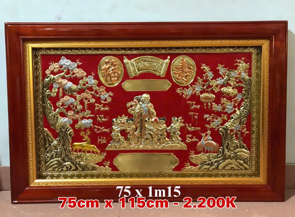 Tranh đồng mừng L&atilde;o Thọ Vinh Nghệ An