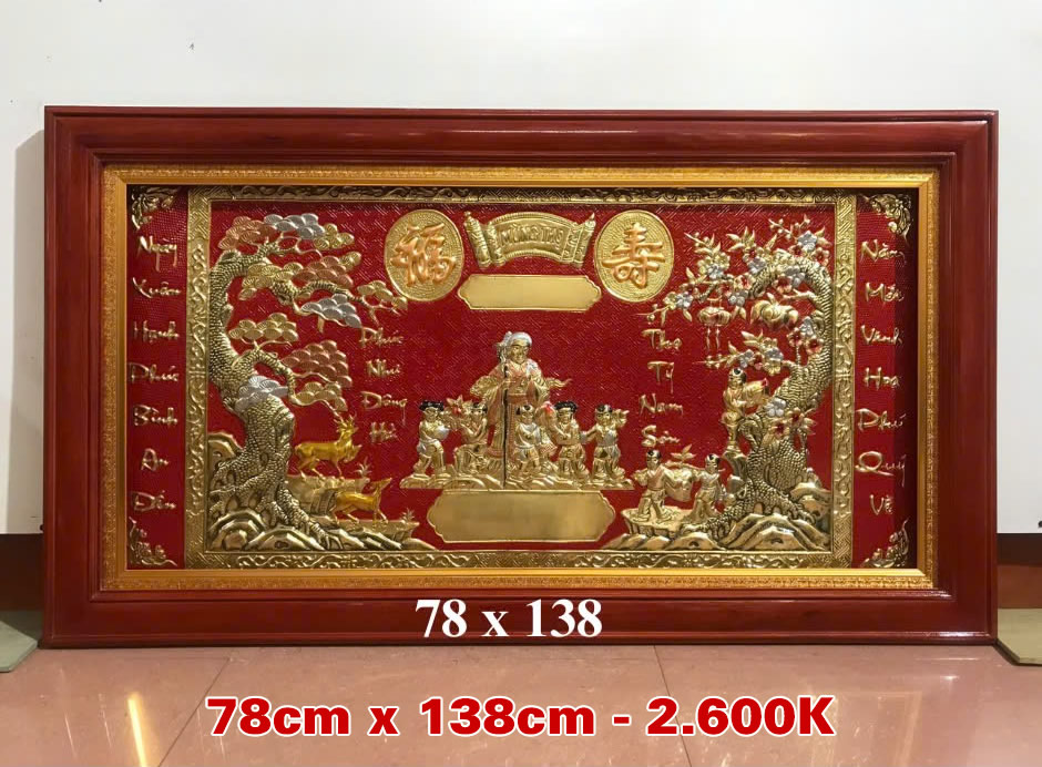 Tranh đồng mừng L&atilde;o Thọ Vinh Nghệ An